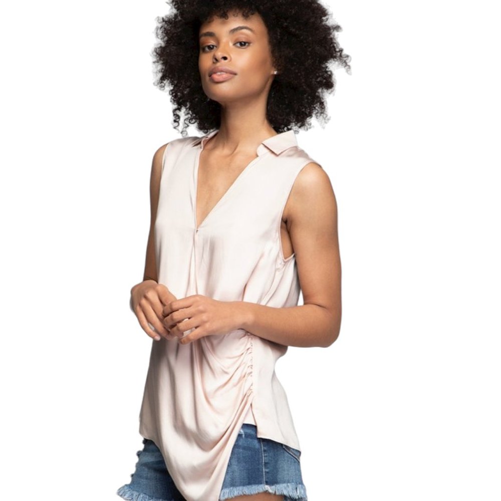 Surplice Side Cinch Top